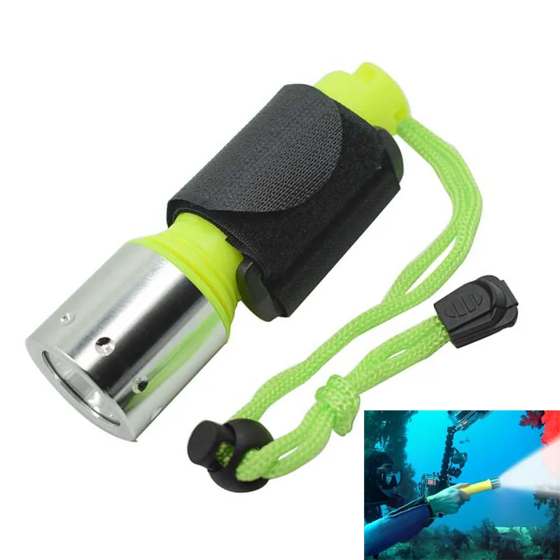 

WasaFire Powerful LED XM-L T6 Diving Flashlight Torch Lamp Dive Scuba Flashlights Underwater Waterproof 1600LM 18650 for Fishing