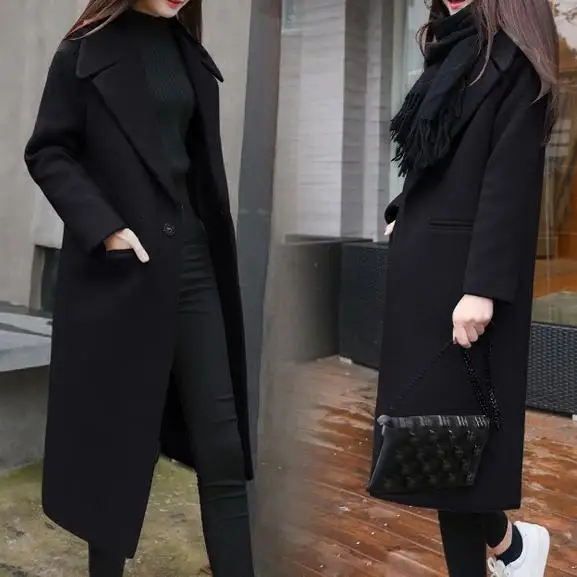 2020 winter wool blends Coat Women Long slim Thicken warm Woolen Coats Plus Size 2XL
2020 winter wool blends Coat Women Long slim Thicken warm Woolen Coats Plus Size 2XL