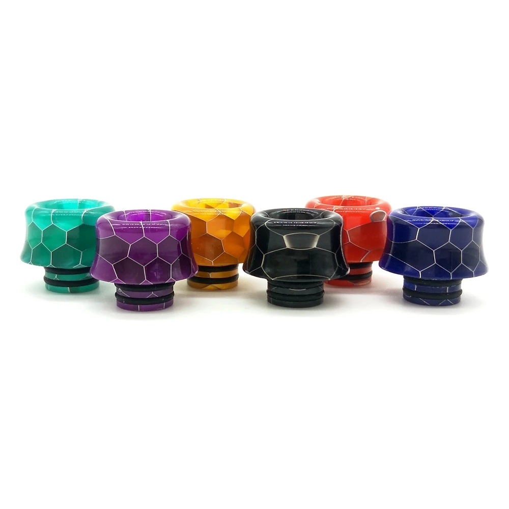 

510 Cobra Drip Tip MTL Tips Resin Mouthpiece Vape E-cig For Uwell Nunchaku / Valyrian / HORIZON Falcon / TFV8 Baby Tank