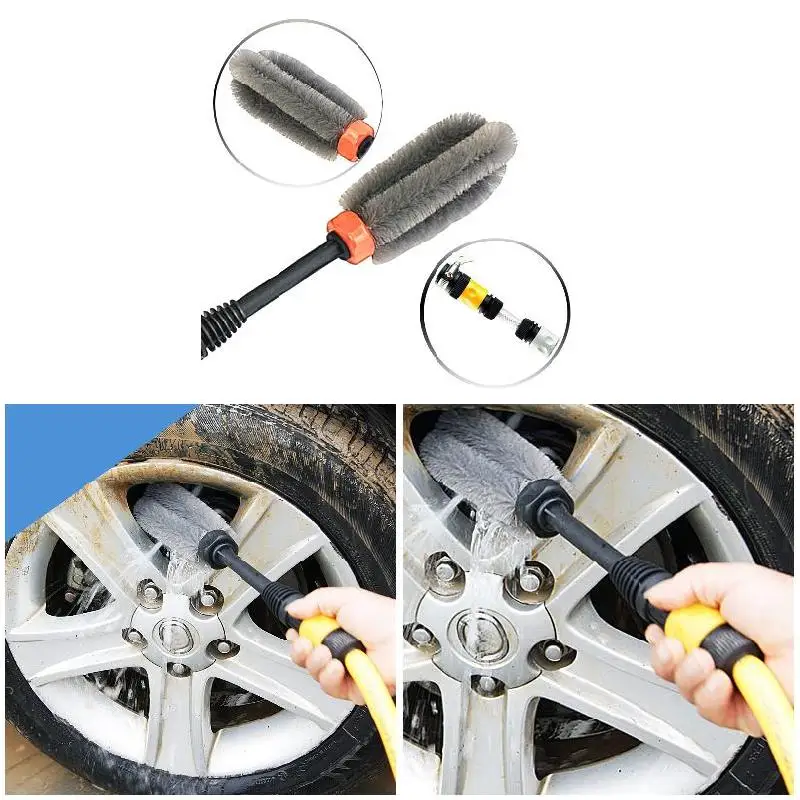High Pressure Wheel Brush 360 Long Handle Swivel Water Power Cleaning Tool Motorcycles Car Tire Rim Cleaning Car Accessories
High Pressure Wheel Brush 360 Long Handle Swivel Water Power Cleaning Tool Motorcycles Car Tire Rim Cleaning Car Accessories