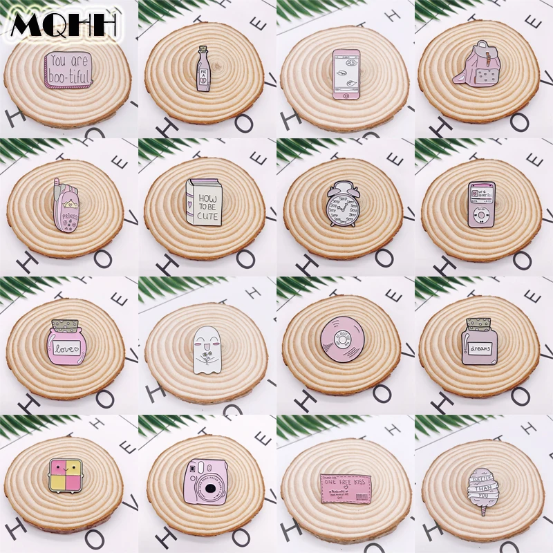 Cartoon Pink Wishing Bottle Phone Backpack Camera Alarm Clock Enamel Brooch Smiley Bones Ghost CD Smiley Alloy Badge Pin Jewelry
Cartoon Pink Wishing Bottle Phone Backpack Camera Alarm Clock Enamel Brooch Smiley Bones Ghost CD Smiley Alloy Badge Pin Jewelry