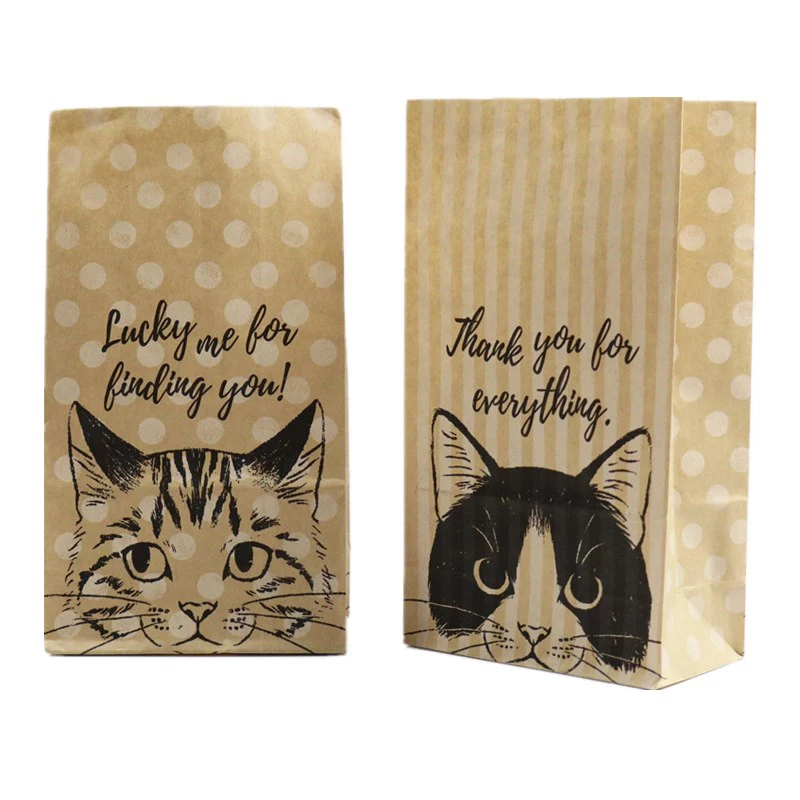 100pcs- Creative Cat Kraft Paper Gift Bag Wedding Party Favor Candy Baking Food Cookies Packing Bags
100pcs- Creative Cat Kraft Paper Gift Bag Wedding Party Favor Candy Baking Food Cookies Packing Bags