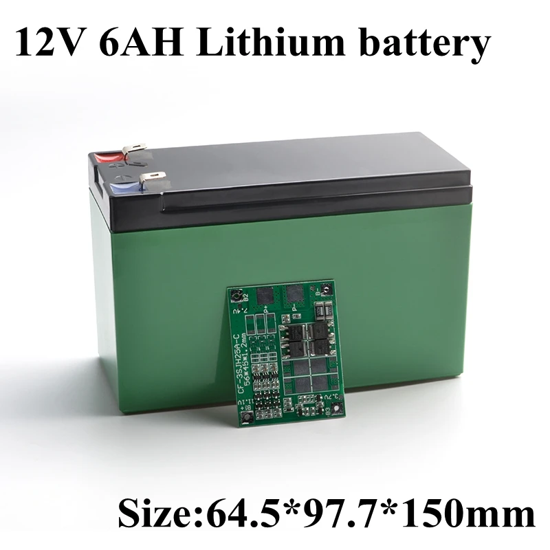 12V 6ah Lithium Battery 18650 Battery for 12V UPS Solar Street Light LED Strip Light Not Suitable for Car Starter +1A Charger
12V 6ah Lithium Battery 18650 Battery for 12V UPS Solar Street Light LED Strip Light Not Suitable for Car Starter +1A Charger