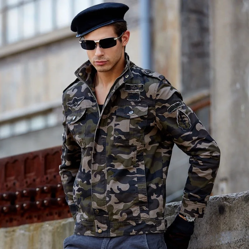Camouflage colors Plus Size 4XL Autumn Military Style Men Bomber Jackets Winter Jackets Men
Camouflage colors Plus Size 4XL Autumn Military Style Men Bomber Jackets Winter Jackets Men