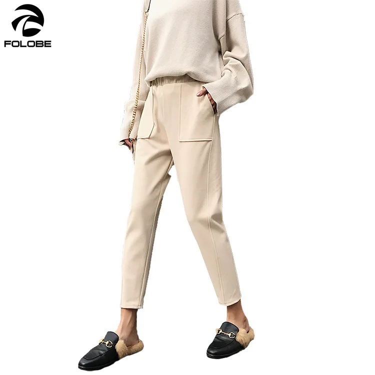 FOLOBE Autumn Winter Women Small Foot Radish Pants High Waist Loose Leisure Hairy Pants Students Nine Wide Legs Haren Pants
FOLOBE Autumn Winter Women Small Foot Radish Pants High Waist Loose Leisure Hairy Pants Students Nine Wide Legs Haren Pants