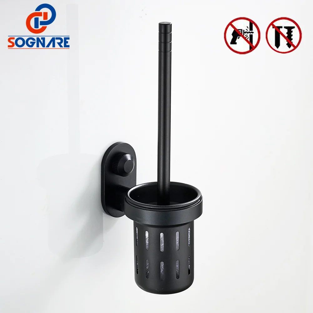 SOGNARE Bathroom Accessories Toilet Brush Holders Black Wall Mounted Toilet Brush Holder Household Products Bath Hardware Sets
SOGNARE Bathroom Accessories Toilet Brush Holders Black Wall Mounted Toilet Brush Holder Household Products Bath Hardware Sets