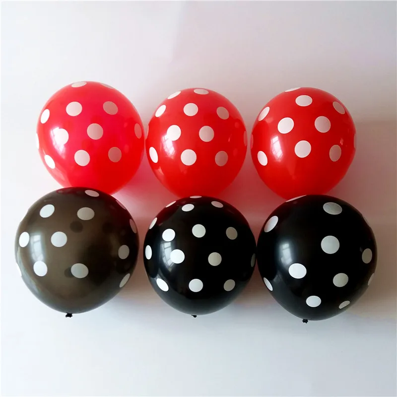 12" 30pcs Latex Polka Dot Balloon red black for Party Wedding Decoration Thicken Birthday Party Decor globos Helium balloons
12" 30pcs Latex Polka Dot Balloon red black for Party Wedding Decoration Thicken Birthday Party Decor globos Helium balloons