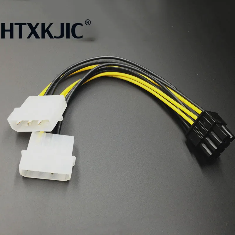 Лидер продаж 6 дюймовая видеокарта Molex с 4 контактным на 8 контактный PCI Express кабель
