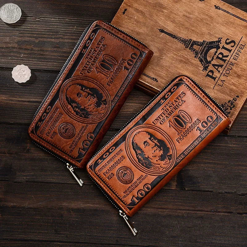 US 100 Dollar Bill Money Long Purses Hombre Unisex Wallets Classic Flag Designer Wallet
US 100 Dollar Bill Money Long Purses Hombre Unisex Wallets Classic Flag Designer Wallet