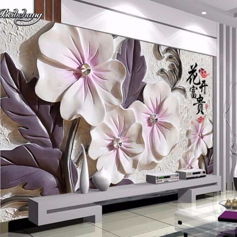 Beibehang 3D embossed lotus wallpaper art modern living room video wall background wallpaper home decoration painting wallpaper
Beibehang 3D embossed lotus wallpaper art modern living room video wall background wallpaper home decoration painting wallpaper