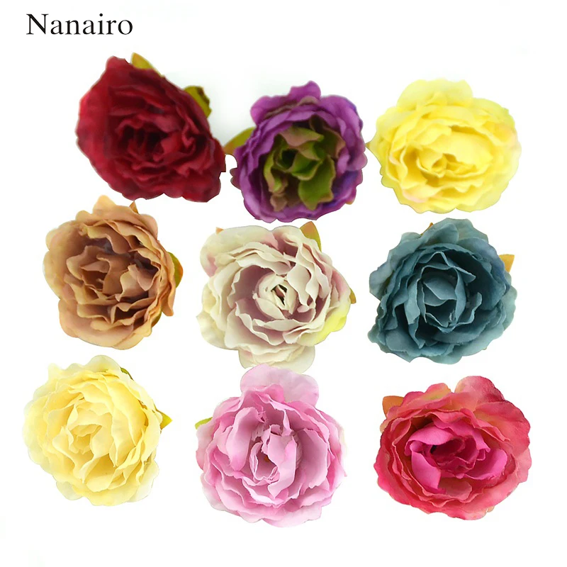 Nanairo 100pcs Cheap Silk Peony Artificial Flower Head For Wedding Party Home Decoration Christmas Craft Accessories Fake Flower
Nanairo 100pcs Cheap Silk Peony Artificial Flower Head For Wedding Party Home Decoration Christmas Craft Accessories Fake Flower