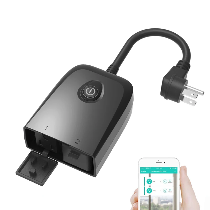 Waterproof WIFI Smart Socket Switch 1 In 2 Out IP44 Outdoor Waterproof Plug Adaptor Home Automation APP Remote Control Alexa
Waterproof WIFI Smart Socket Switch 1 In 2 Out IP44 Outdoor Waterproof Plug Adaptor Home Automation APP Remote Control Alexa