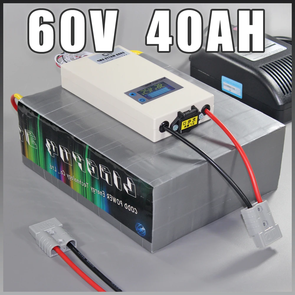 60V 40Ah LiFePO4 Battery Pack ,2400W Electric Bicycle Battery + BMS Charger 60v lithium scooter electric bike battery pack
60V 40Ah LiFePO4 Battery Pack ,2400W Electric Bicycle Battery + BMS Charger 60v lithium scooter electric bike battery pack