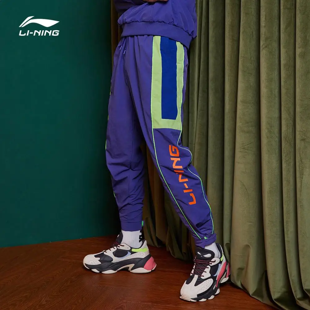 Мужские спортивные штаны Li-Ning PFW CHINA LI-NING классические из нейлона и полиэстера с
