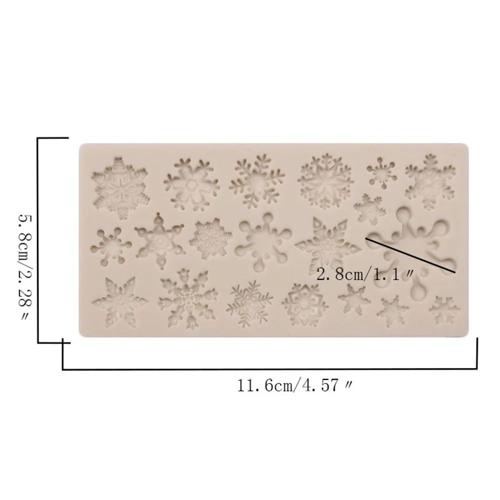 Christmas Snowflake Pattern Silicone Mold Chocolate Cake Mold Baking Non-stick And Heat-resistant Kitchen Handmade Tools
Christmas Snowflake Pattern Silicone Mold Chocolate Cake Mold Baking Non-stick And Heat-resistant Kitchen Handmade Tools