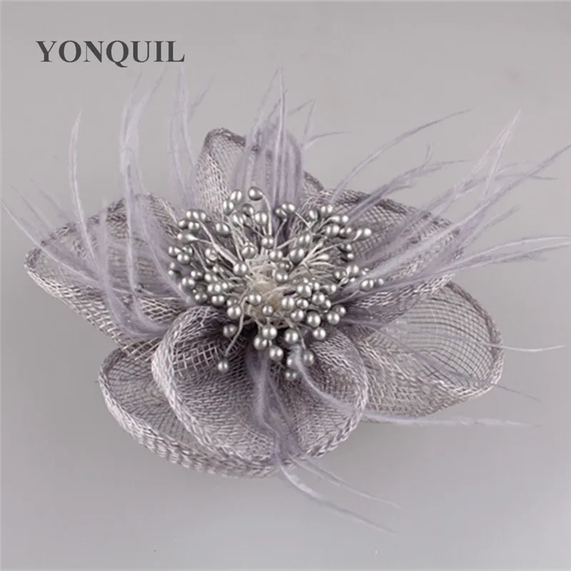 Vintage Grey Flower Shape Sinamay Fascinator Hair Accessories Charming Cocktail Hat Party Hats Wedding Headwear 12Pcs/Lot MSF254
Vintage Grey Flower Shape Sinamay Fascinator Hair Accessories Charming Cocktail Hat Party Hats Wedding Headwear 12Pcs/Lot MSF254
