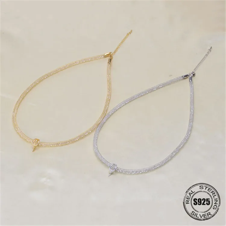 Necklace Pendant Findings S925 Sterling Silver Necklace Chain Settings Jewelry Parts Fittings Jewelry Making Charm Accessories
Necklace Pendant Findings S925 Sterling Silver Necklace Chain Settings Jewelry Parts Fittings Jewelry Making Charm Accessories