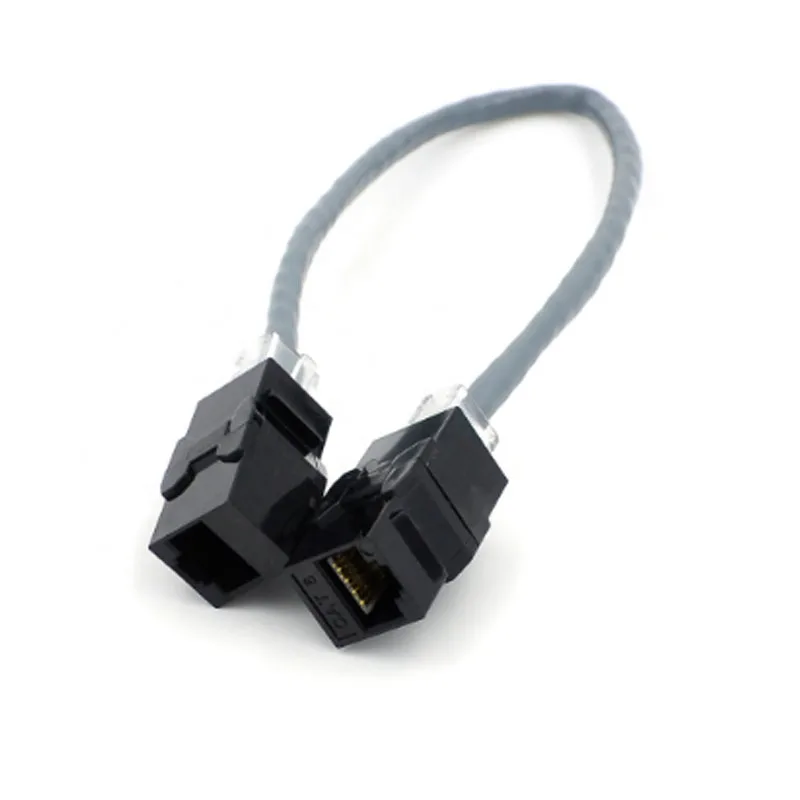 RJ45 Cat5e UTP Keystone 8P8C Female Jack Inline Coupler Connector Adapter for Wall Plate Patch Panel Ethernet Patch Cord
RJ45 Cat5e UTP Keystone 8P8C Female Jack Inline Coupler Connector Adapter for Wall Plate Patch Panel Ethernet Patch Cord