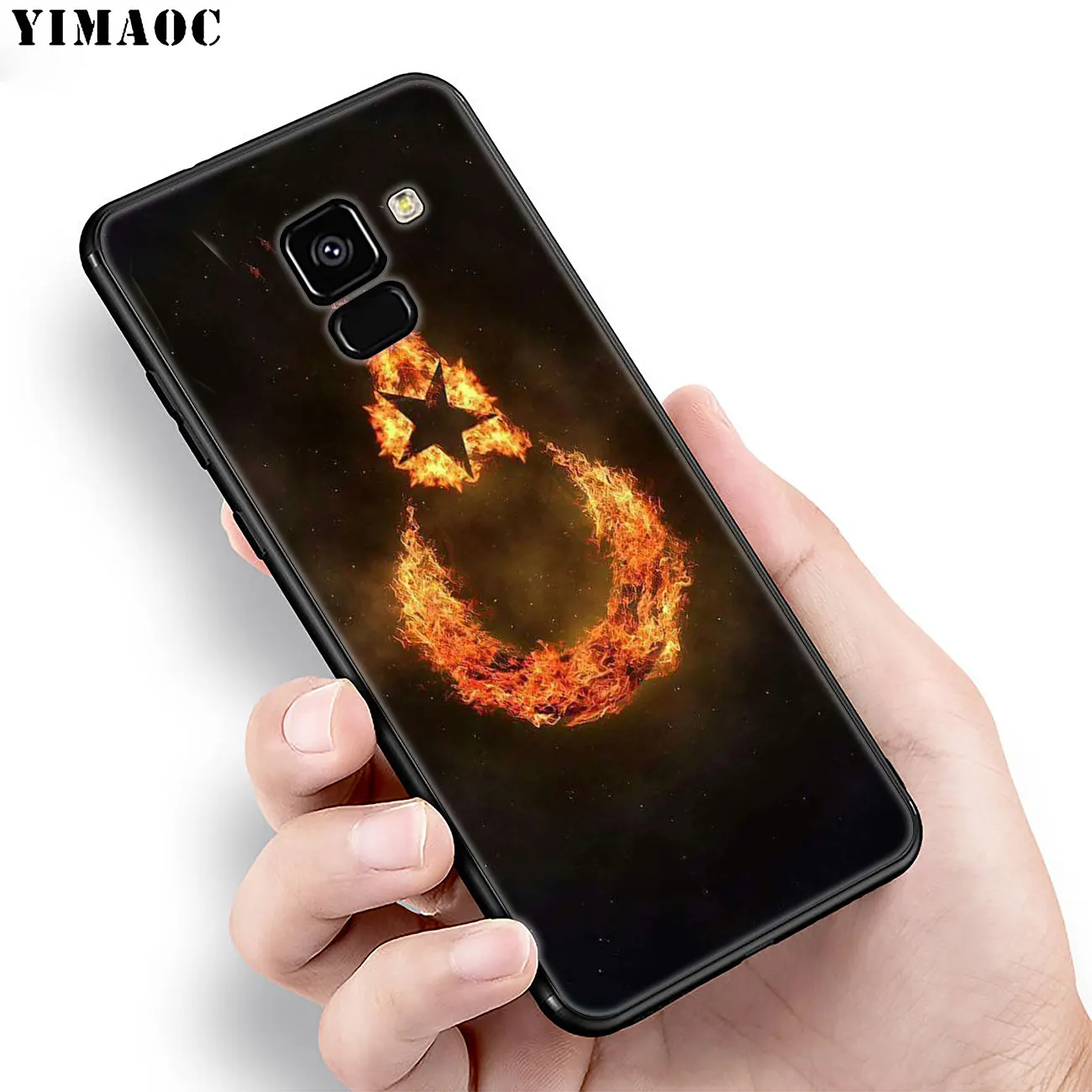 Мягкий силиконовый чехол YIMAOC с турецким флагом для Samsung Galaxy A6 A9 A8 A7 2018 A3 A5 2016 2017 Note 9