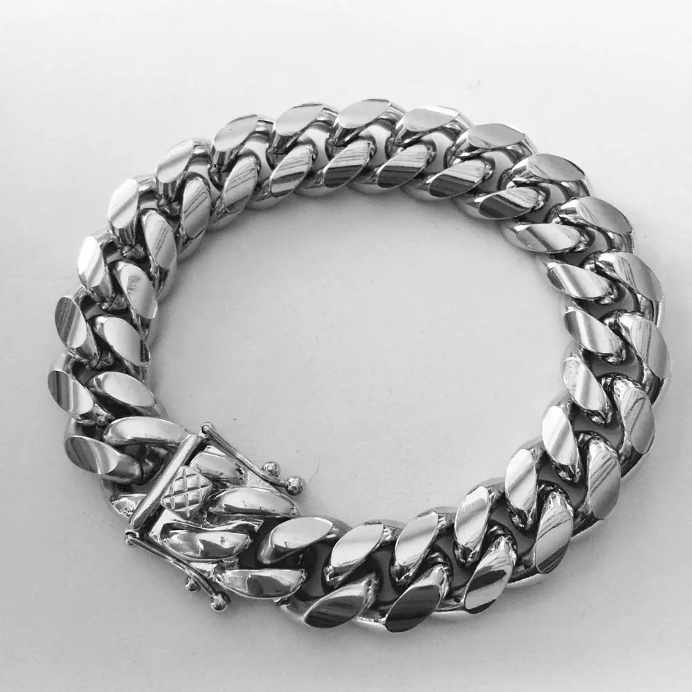 Fashion 12MM Hip hop Silver Mens Link Jewelry Sets Men Miami Cuban Chain Necklace Bracelet Stainless steel Dragon Clasp Lock
Fashion 12MM Hip hop Silver Mens Link Jewelry Sets Men Miami Cuban Chain Necklace Bracelet Stainless steel Dragon Clasp Lock