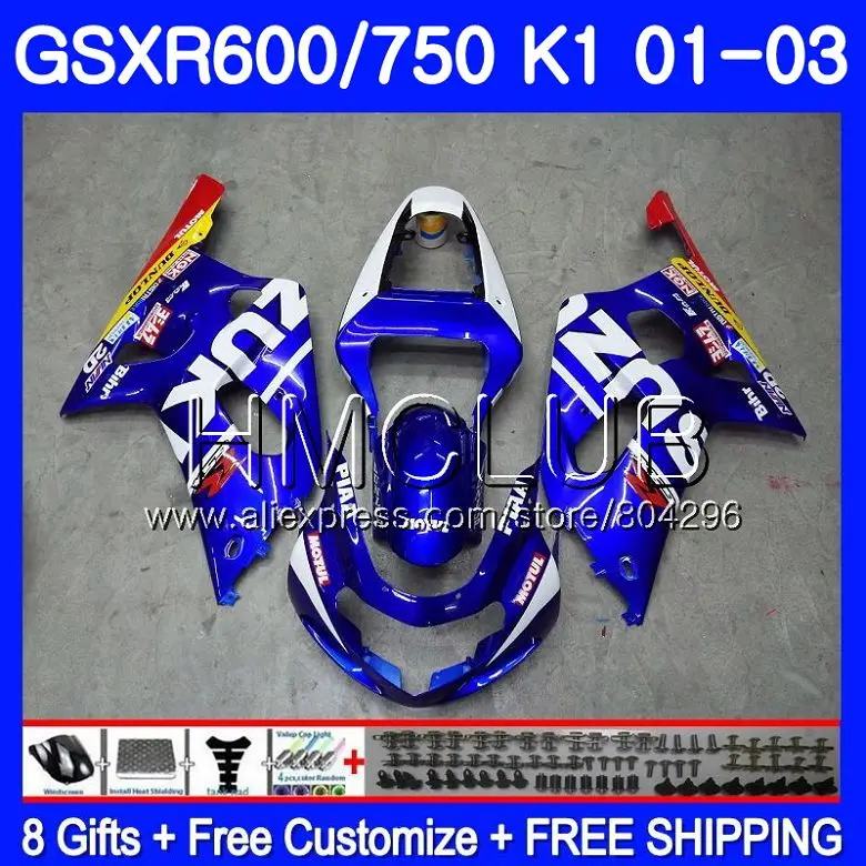 Боди для SUZUKI GSX-R750 GSXR 750 K1 GSXR600 01 02 03 3HM.0 GSXR 600 01 03 GSXR-600 GSXR750 2001 2002 2003 обтекатель сток синий
Боди для SUZUKI GSX-R750 GSXR 750 K1 GSXR600 01 02 03 3HM.0 GSXR 600 01 03 GSXR-600 GSXR750 2001 2002 2003 обтекатель сток синий