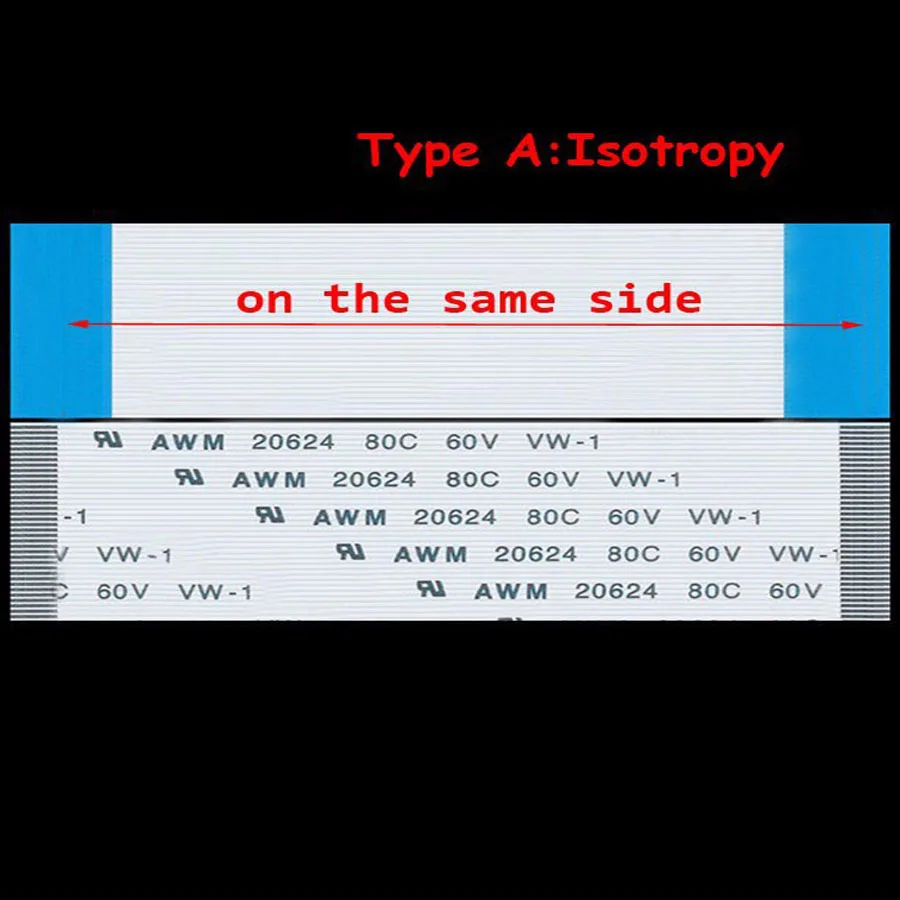 Гибкий плоский кабель FFC 10 шт. 15 см 0 5 мм Изотропия A/Anisotropy B AWM 20624