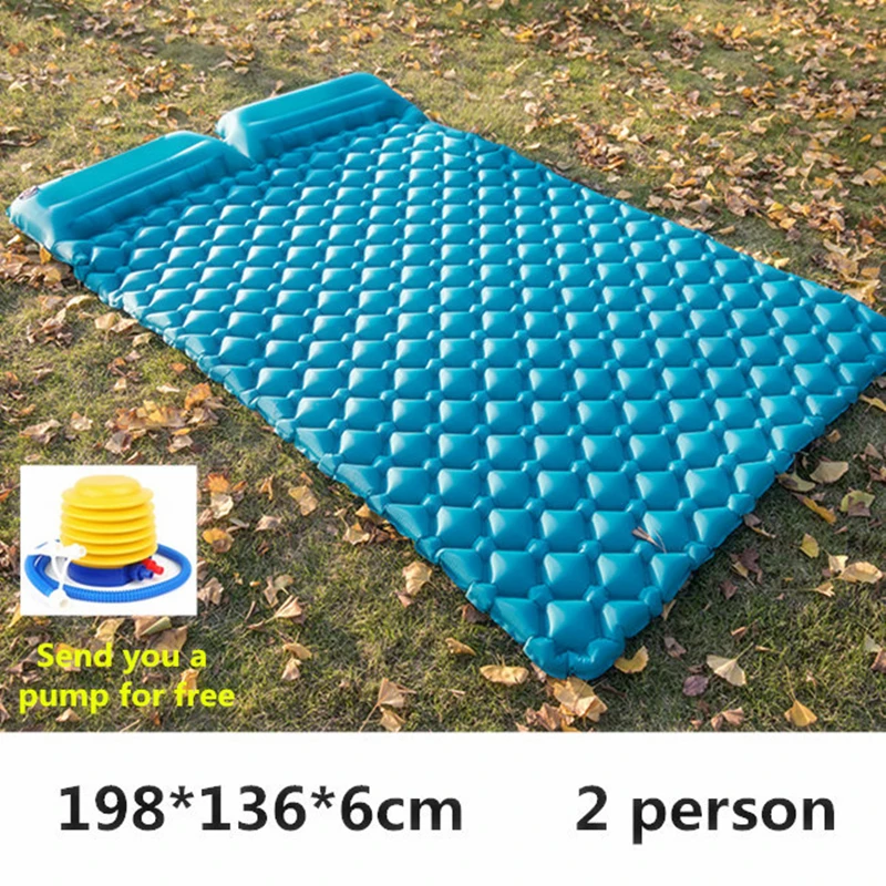 Air Moistureproof Camping Mats Sleeping Pad Inflatable Cushion Outdoor Lightweight Picnic Beach Plaid Blanket Home Rest Air Mats
Air Moistureproof Camping Mats Sleeping Pad Inflatable Cushion Outdoor Lightweight Picnic Beach Plaid Blanket Home Rest Air Mats
