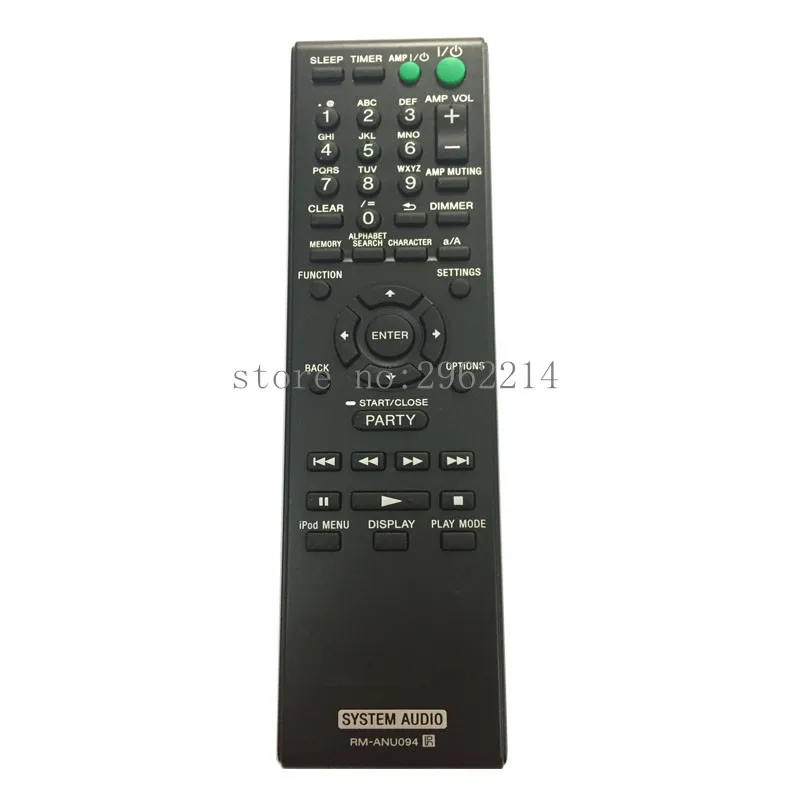 Новый оригинальный пульт дистанционного управления RM-ANU094 подходит для sony system audio
Новый оригинальный пульт дистанционного управления RM-ANU094 подходит для sony system audio