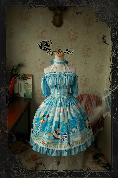 Magic Tea Party Circus Girl Summer Girls JSK Lolita Dress Short Sleeve Green Daily Dress
Magic Tea Party Circus Girl Summer Girls JSK Lolita Dress Short Sleeve Green Daily Dress