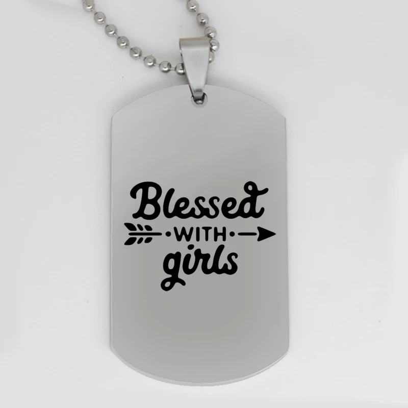 Ufine jewelry Blessed with girls pendant army card stainless steel customed necklace N4327
Ufine jewelry Blessed with girls pendant army card stainless steel customed necklace N4327
