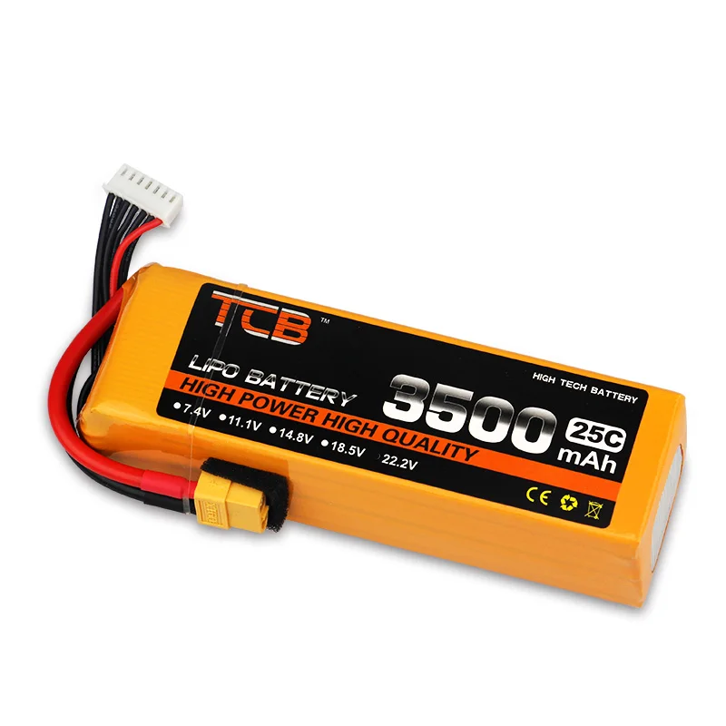 TCB RC Lipo батарея 6 S 22 2 V 3500 mAh 25C 35C для дрона вертолет Квадрокоптер автомобиль FPV