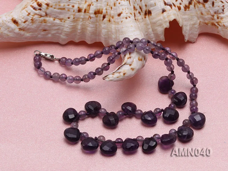 JYX Natural Amethyst Choker Necklace 4.5mm Round Faceted Drop Pendant Purple Crystal Beads Necklace Jewelry 16" For Women
JYX Natural Amethyst Choker Necklace 4.5mm Round Faceted Drop Pendant Purple Crystal Beads Necklace Jewelry 16" For Women