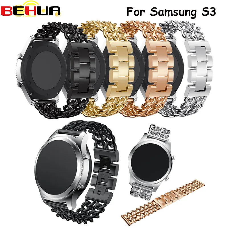 Watchband For Samsung Gears S3 Watch Band 22mm Stainless Steel Metal Replacement Smart Watch Strap Bracelet For Gears S3 Classic
Watchband For Samsung Gears S3 Watch Band 22mm Stainless Steel Metal Replacement Smart Watch Strap Bracelet For Gears S3 Classic