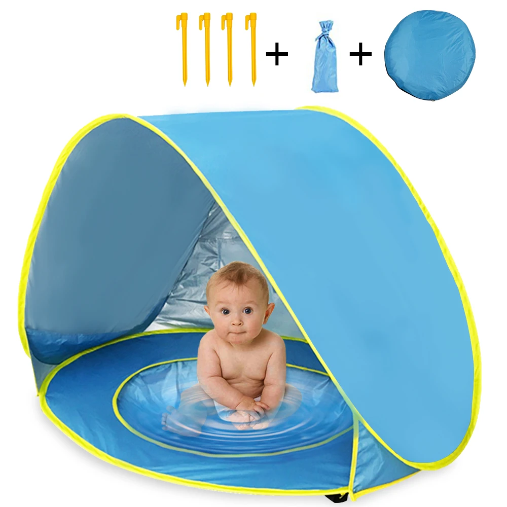 Waterproof Baby Beach Tent UV-Protection Sun shelter with Pool Pop Up Awning Tent kid Outdoor Camping Sun shade Beach for Child
Waterproof Baby Beach Tent UV-Protection Sun shelter with Pool Pop Up Awning Tent kid Outdoor Camping Sun shade Beach for Child