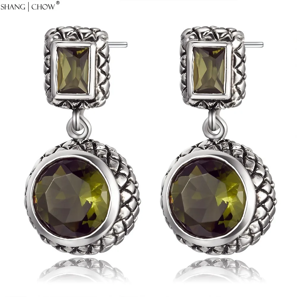 classic retro Style Peridot stone 925 Sterling Silver Dangle Earrings for unusual women E0449
classic retro Style Peridot stone 925 Sterling Silver Dangle Earrings for unusual women E0449