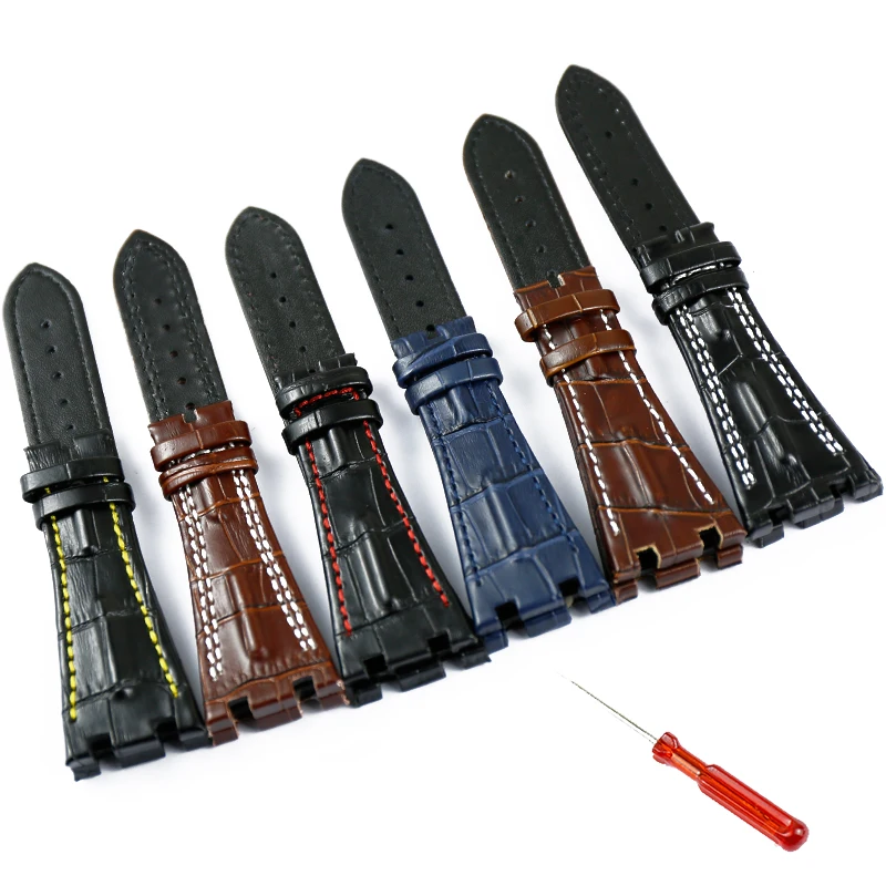 Watch accessories leather strap shoulder strap for AP 28mm outdoor sports waterproof strap women men watch band
Watch accessories leather strap shoulder strap for AP 28mm outdoor sports waterproof strap women men watch band