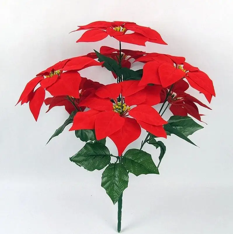 7 piece red flannel flower Wreaths Artificial Flowers 22cm Christmas flower Decorative Flowers poinsettia simulation 7164
7 piece red flannel flower Wreaths Artificial Flowers 22cm Christmas flower Decorative Flowers poinsettia simulation 7164