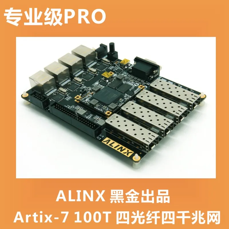 Alinx XILINX A7 FPGA Black Gold Development Board ARTIX-7 fiber Optic Ethernet AX7101
Alinx XILINX A7 FPGA Black Gold Development Board ARTIX-7 fiber Optic Ethernet AX7101