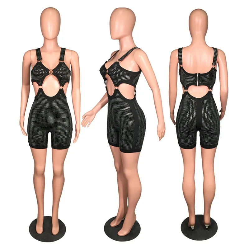 Summer Women Jumpsuit Short Playsuit Sexy Bodycon Jumpsuits Rhinestone Sleeveless Night Club Party Jumpsuits Rompers Overalls
Summer Women Jumpsuit Short Playsuit Sexy Bodycon Jumpsuits Rhinestone Sleeveless Night Club Party Jumpsuits Rompers Overalls