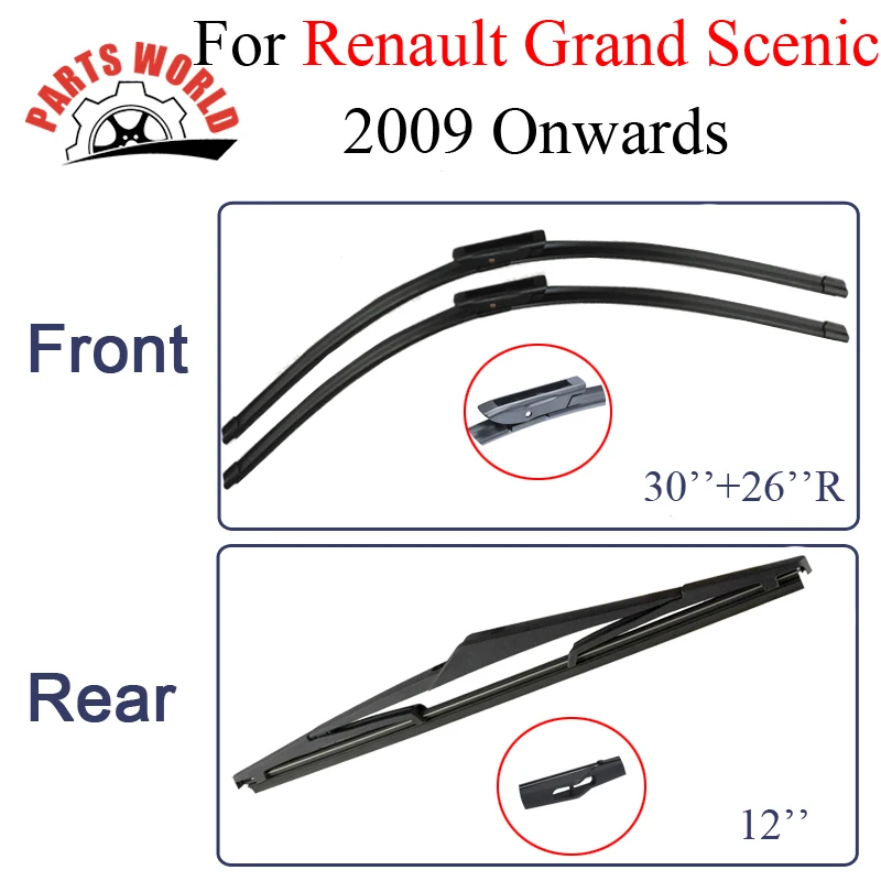 Фото Щетки стеклоочистителя передние и задние для Renault Grand Scenic 2009 года|wiper blade|rear wiper