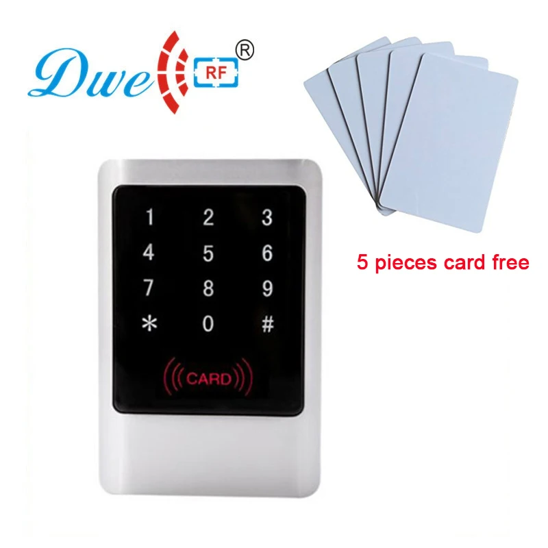 Silver and black touch screen keyboard rfid reader EMID proximity door enter control reader with 5 pieces card free
Silver and black touch screen keyboard rfid reader EMID proximity door enter control reader with 5 pieces card free