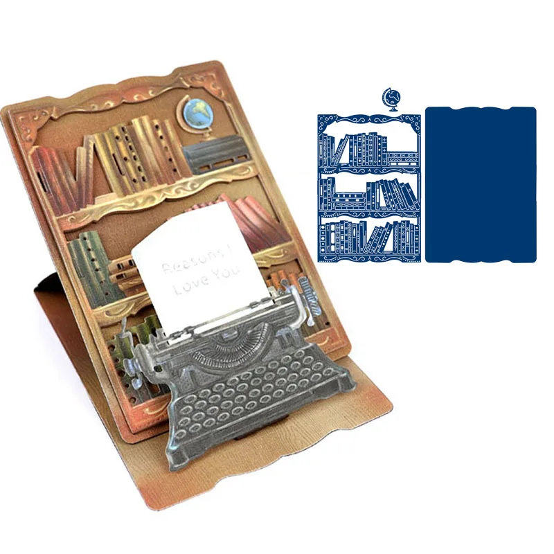Book Bookrack металлические трафареты для вырезания штампов сделай сам скрапбукинга