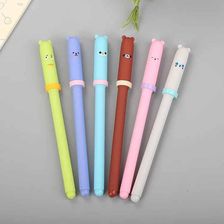 1 PCs Creative Pen Cap Animal Styling Neutral Cute Learn Stationery Water-based Pen Cartoon Black Syringe Signature Pen
1 PCs Creative Pen Cap Animal Styling Neutral Cute Learn Stationery Water-based Pen Cartoon Black Syringe Signature Pen