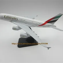 20 см Металл Модель Самолета Air Emirates Airlines Airbus 380 A380 Airways Самолет W