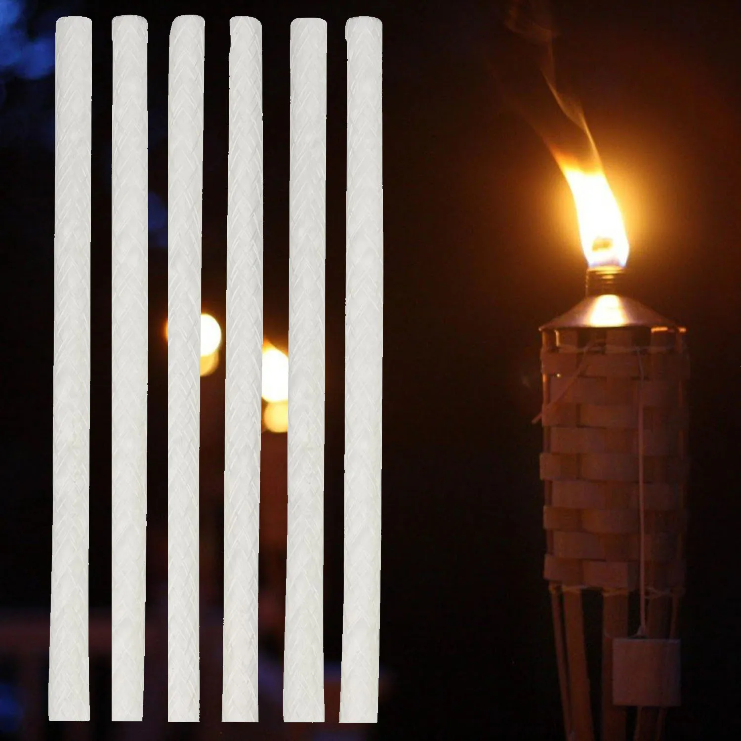 12PCS/Set 25cm Long Torch Wick Alcohol Oil Lamp Fiberglass Replacement Wicks kaarsene candele velas Stoppini di olio DIY Crafts
12PCS/Set 25cm Long Torch Wick Alcohol Oil Lamp Fiberglass Replacement Wicks kaarsene candele velas Stoppini di olio DIY Crafts