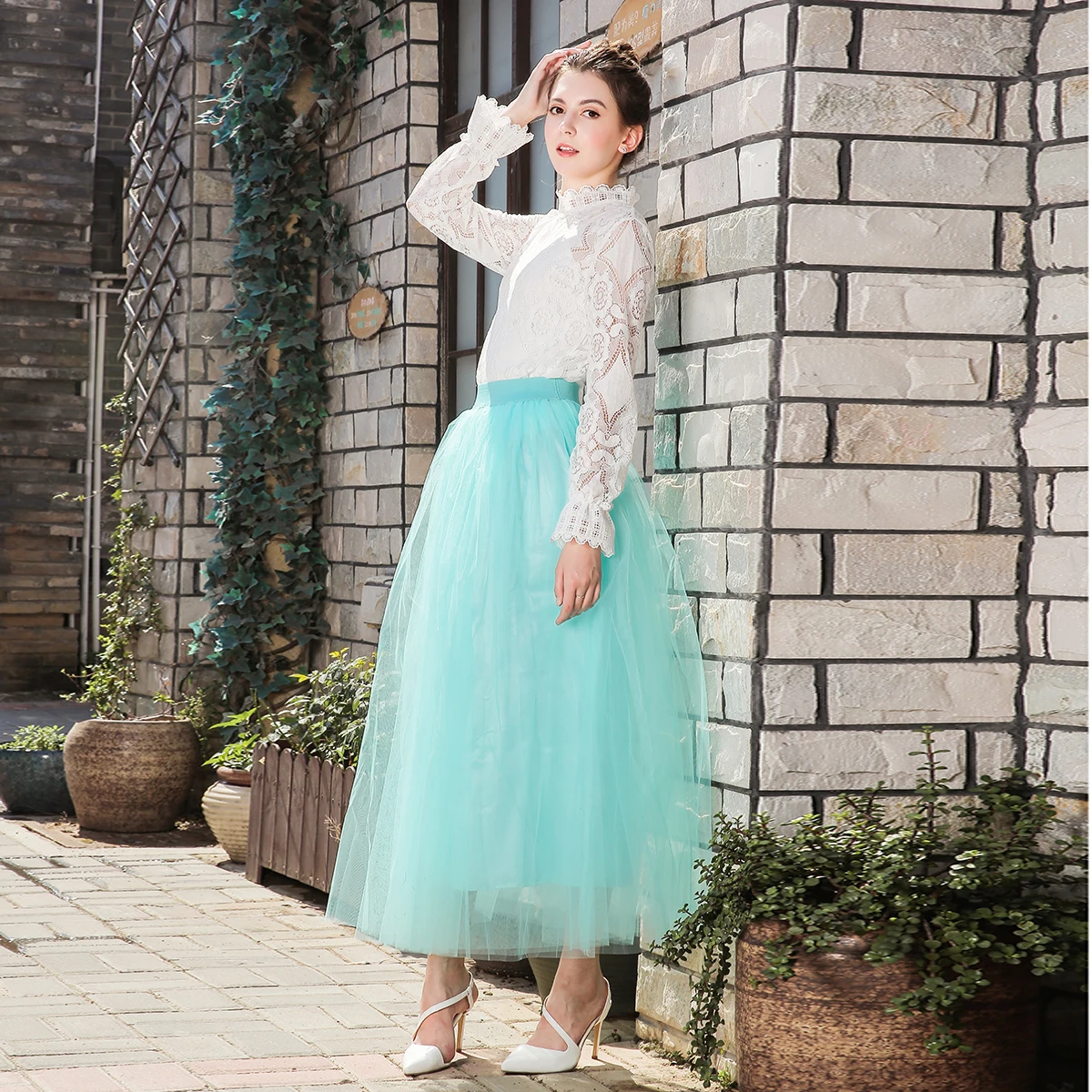 Bohemian Skirt Tulle Skirts Long Womens Maxi Skirts 4 Layers 100 CM Mesh Pleated BridesmaidBall Gown Flared Saia Longa
Bohemian Skirt Tulle Skirts Long Womens Maxi Skirts 4 Layers 100 CM Mesh Pleated BridesmaidBall Gown Flared Saia Longa