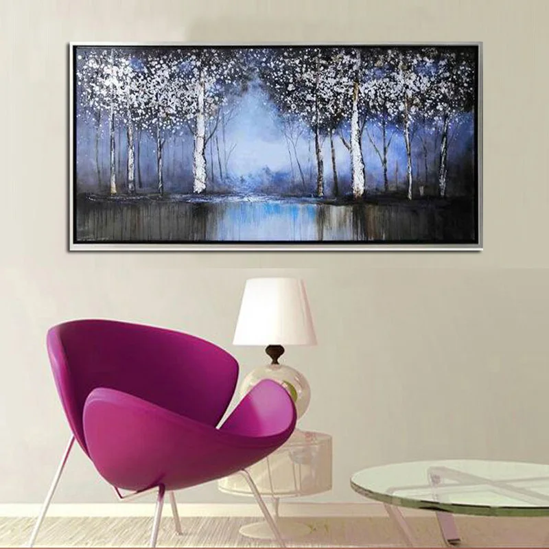 100% Handpainted Landscape Tree Oil Painting On Canvas Large Impressionl Art Home Decor 24x48'' For Living Room
100% Handpainted Landscape Tree Oil Painting On Canvas Large Impressionl Art Home Decor 24x48'' For Living Room