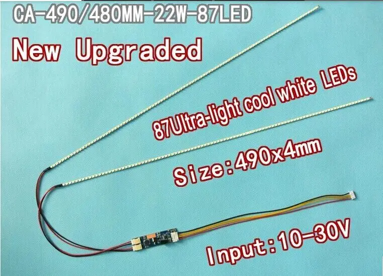 Фото 490 мм светодиодные светильники tira kit actualice su 22 "22 pulgadas de la pantalla LCD CCFL del LED|lcd ccfl led|kit