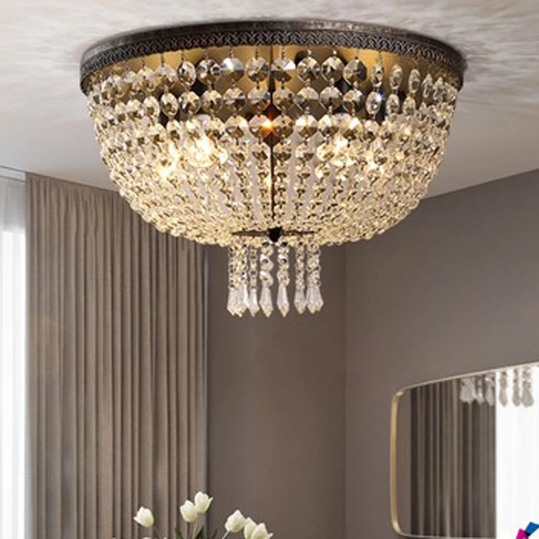 American Country Crystal Ceiling Lamps LED Light European Vintage Ceiling Lights Fixture Living Bed Room Home Indoor Lighting
American Country Crystal Ceiling Lamps LED Light European Vintage Ceiling Lights Fixture Living Bed Room Home Indoor Lighting