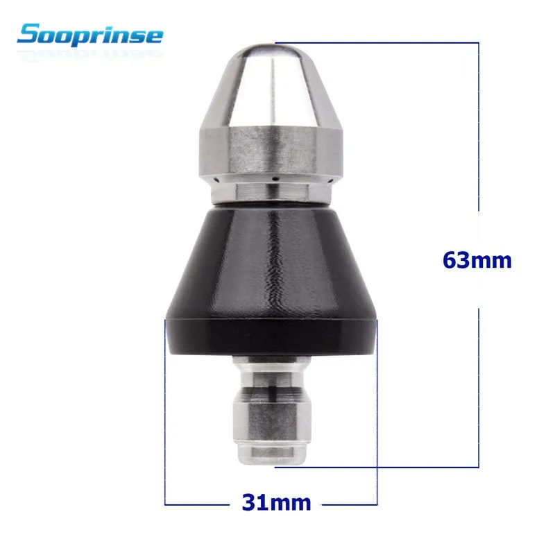 Sooprinse Pressure Washer Sewer Jetter Nozzle Drain Cleaning Water Jetter 5000 PSI 1/4'' 3/8'' Quick Disconnect Plug
Sooprinse Pressure Washer Sewer Jetter Nozzle Drain Cleaning Water Jetter 5000 PSI 1/4'' 3/8'' Quick Disconnect Plug